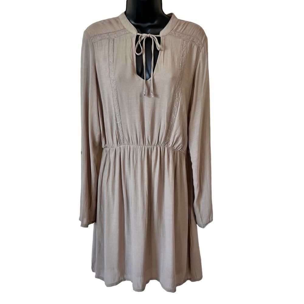 Bobeau Liv Boho 3/4 Sleeve Summer Shirt Dress
